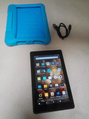 kinder Tablet Amazon Fire 7 (9th Gen.)mit 115 kinder spiele+8 emulatoren +30  - Bild 1 von 4