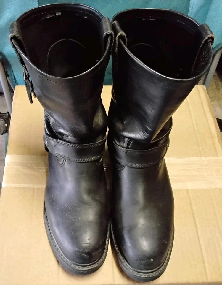 Harley-Davidson Mens Size 10.5 Black Waterproof Motorcycle Boots Steeltoe - Image 1 of 4