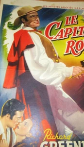 Captain Scarlett Richard Greene Leonora Amar 1953 BELGIEN POSTER 13x19 TOP - Bild 1 von 3