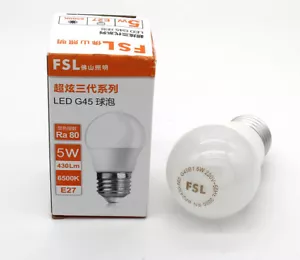FSL LED 220V~50Hz E27 5W 6500K withe light 15000hours bulb no lightning lamp - Picture 1 of 3