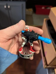 STAR WARS CLONE TROOPER ATTACKTIX SERIES 2 #03 SUPER RARE CHROME BASE!!! - Picture 1 of 4
