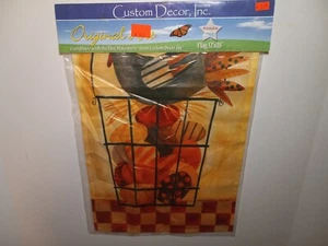 Farm Egg Basket Hen Flag 12"x18" Mildew Fade Resistant Outdoor Decorative Garden - Picture 1 of 20