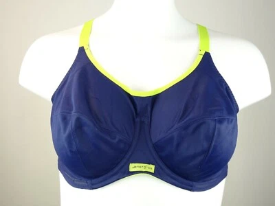 Sujetador deportivo Elomi 804#1 Energise J gancho sin forro con aros talla 46 DD de EE. UU. Foto 1 de 4