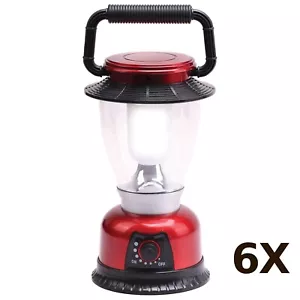 6X Infapower 6 LED Outdoor Camping BBQ Fishing Lantern Lamp 360 Degree Light Red - Picture 1 of 5