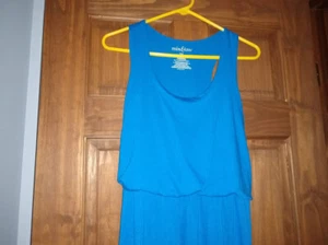 Brandneues royalblaues ärmelloses mittelbodenlanges Damenkleid - Bild 1 von 5