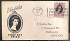 1953 Singapour Malaya Couronnement Premier Jour Housse FDC QE 2 Queen Elizabeth II UK3