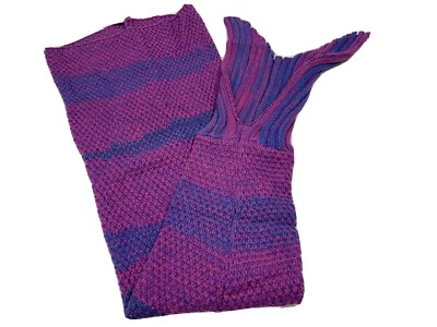 Mermaid Tail Crochet Blanket for Adult Multicolor  - Image 1 of 4
