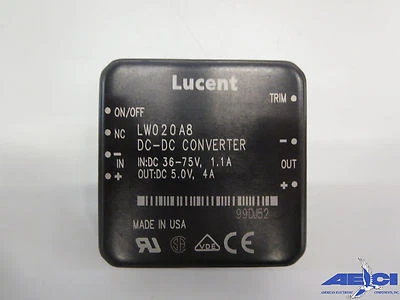 LUCENT LW020A8 Isolated Module DC DC Converter; IN: DC 36-75V, 1.1A OUT: DC 5.0V - Image 1 of 4