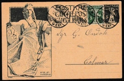 Switzerland 1909 pictorial postcard - Image 1 of 2