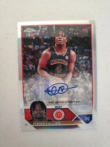 Isaiah Collier 2023 Topps Chrome McDonald's All American #CA-IC Autograph - Picture 1 of 3