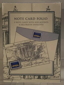 Sealed Ensemble Hallmark Co USPS Note Card Folio The White House Vtg 2000 - Picture 1 of 4
