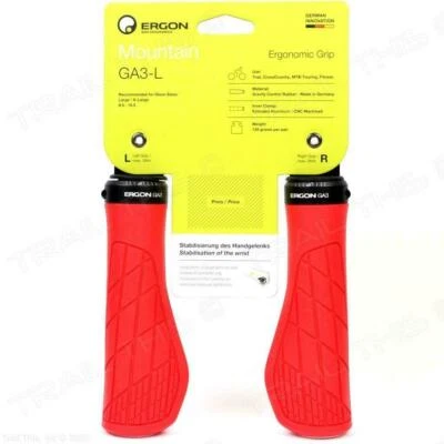 Empuñaduras grandes Ergo para manillar Ergon GA3-L para Trail All Mountain MTB Foto 1 de 4