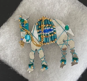 LIZTECH ARTISAN JEWELRY 1995 CAMEL BROSCHE ANSTECKNADEL - Bild 1 von 10