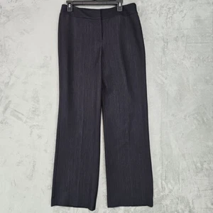 Nine West Suit Dress Pants Womens Size 8 Black Wide Leg High Rise Stretch Office - Picture 1 of 12