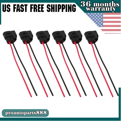 6 Pcs Ignition Coil Connector Plug Harness Pigtail Wire For Kia Toyota 610-00119 - Image 1 of 4