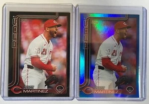 Topps 2025 Nick Martinez Cincinnati Reds Serie 2 Blu /150 Nero /74 - Foto 1 di 2
