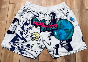 FRESH PRINCE Headgear Classic Basketball Shorts Magic Johnson Lakers Ali Vtg 4XL - Picture 1 of 16