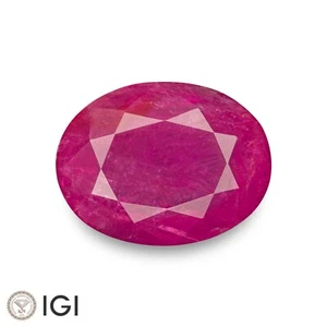 IGI & GII zertifiziert AFGHANISTAN Rubin 2,79 Karat. natürlich unbehandelt OVAL rosa rot - Bild 1 von 8