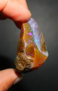 Opal grob großer Pin Feuer Welo auffälliger Opal roh bunt Opal grob 120,70 cts - Bild 1 von 4