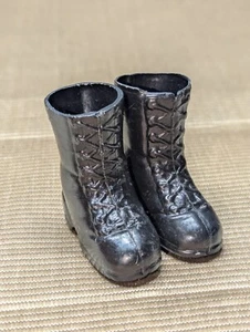 Vintage GI Joe Accessorie kurze schwarze Stiefel für 12" Actionfigur (neuwertig) - Bild 1 von 4