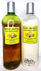 2pc Combo Back to Basics KIWI MELON BODY BOOSTING SHAMPOO & CONDITIONER 33oz Ea - Picture 1 of 1