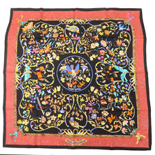 Auth HERMES Carre 90 Scarf Silk 100 % Pierres D Orient et D Occident Used F/S