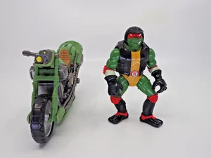 TMNT - Cycle Assortment mega Motorin Elite Guard Raphael with Street Cycle 1997 - Picture 1 of 8