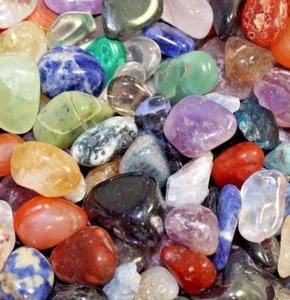 Bulk Lot 1/2 Lb Tumbled Gemstones Crystals Mix Rocks Stones 8 oz - Picture 1 of 1