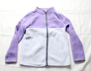 OshKosh B'Gosh Girl's Full Zip Plush L/S Sweatshirt BL1 Purple Size 12 NWT - Picture 1 of 3