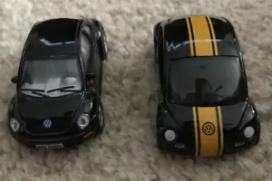 Matchbox - 1995 - VW Concept 1 Beetle Black/Gold with logo - Mint + Extra - Picture 1 of 9