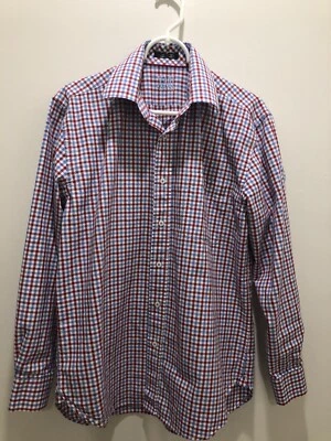 XMI Platinum Men's 16-/34-35 Checkered Multi Color Long Sleeve Button Down Shirt - Image 1 of 4