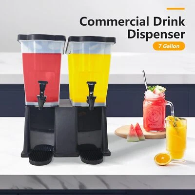 CLIVIA CMI 3/5/7 Gallon Beverage Dispenser Drink Juice Iced Tea Punch Container