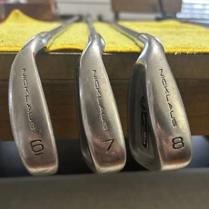 Nicklaus Iron Max Progressive Set 6, 7, 8 Irons - Rifle Graphite Regular- LH - Picture 1 of 8