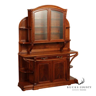 "Буфет Louis Majorelle в стиле модерн резное красное дерево ""Chicoree""" - Изображение 1 из 4