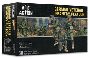 🌳28mm Juegos de Señores de la Guerra Veterano Alemán Infantería Pelotón Segunda Guerra Mundial Bolt Acción Nuevo en Caja - Imagen 1 de 8