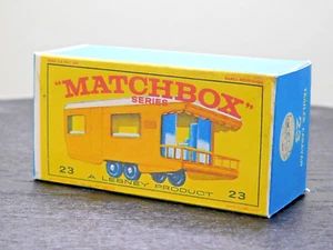 Matchbox Lesney No23 Trailer Caravan (Yellow) EMPTY Repro Box Only NO C/VAN - Picture 1 of 3