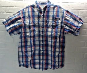 Columbia PFG Kurzarmhemd mit Knöpfen Größe Medium super Bonehead kariert  - Bild 1 von 9