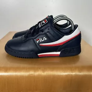 FILA Original Fitness Niños Zapatos Tenis Talla 3.5 Azul Marino Blanco Rojo 3VF80105-460 - Imagen 1 de 14
