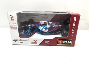 Zhou Guanyu Signed 1:43 Racing Car F1 Driver Formula 1 China Beckett BAS Cert #2 - Picture 1 of 2