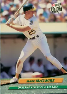 1992 Fleer Ultra - #115 Mark McGwire - Picture 1 of 2