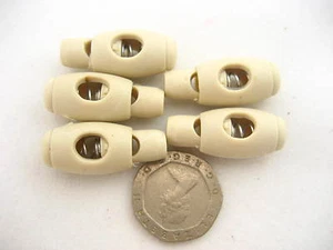 UK Stock 10 Palancas Cordón Ajustadores Orbes Parada de Resorte Cordón Cerraduras - Imagen 1 de 3