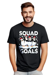 Penguin Squad Goals T-Shirt - urkomisch und bezaubernd! Lustiges T-Shirt, Unisex Prin - Bild 1 von 45