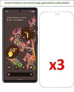 3x Google Pixel 6 Screen Protector w/ cloth - Picture 1 of 2