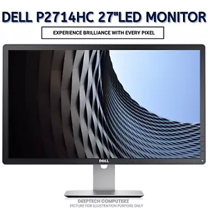 Dell 27" FHD LED Monitor P2714HC 1920x1080 Anti Glare Tiltable Wide Screen 75Hz - Picture 1 of 8