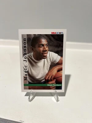 MAGIC JOHNSON 1992-93 NBA HOOPS BASKETBALL CARD # 331  - Image 1 of 2