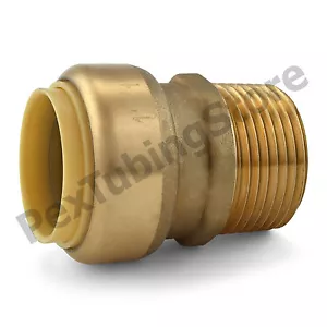 (10) Adattatori filettati maschio ottone 1" stile Sharkbite x 1" MNPT LR - Foto 1 di 1