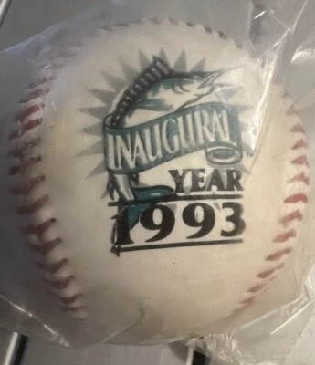1993 Florida Marlins Inaugural Year Ball Season of Firsts Stats MLB Baseball ⚾️ - Image 1 of 4