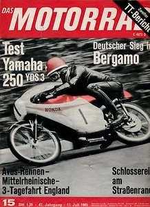 Das Motorrad Heft 15 17.Juli 1965 Test Yamaha 250 YDS3  Zweiter TT Bericht - Bild 1 von 1