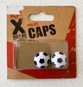 Football Schrader Valve Caps for bike wheels - Picture 1 of 2