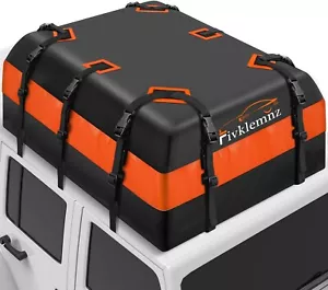 FIVKLEMNZ Car Rooftop Cargo Carrier Roof Bag Waterproof Universal New - Foto 1 di 6